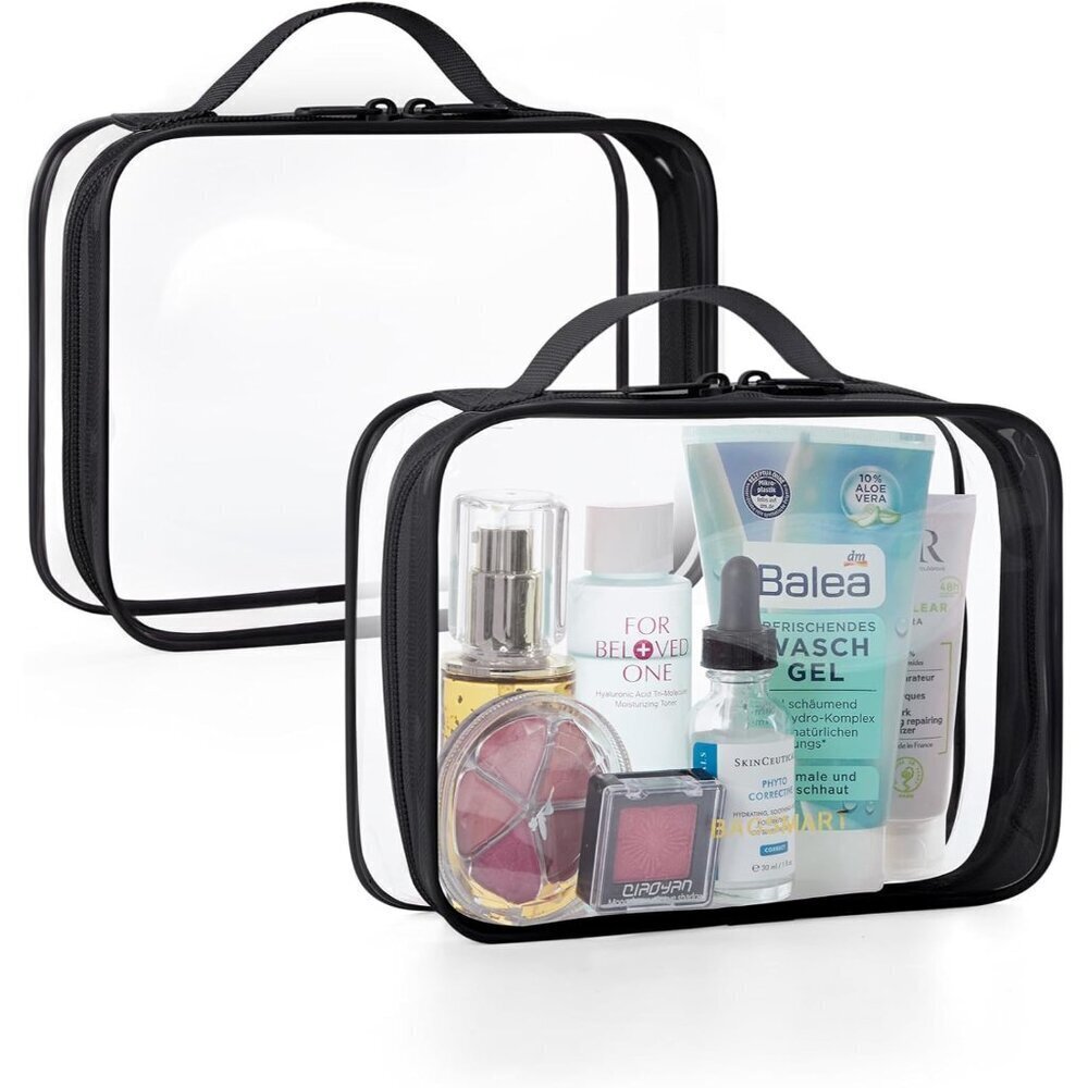 Clear Toiletry Bag Water-Resistant TSA Approved Travel Accessories Pack